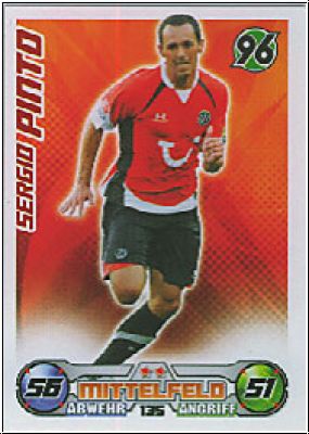 Fussball 2009 / 10 Topps Match Attax - No 135 - Sergio Pinto