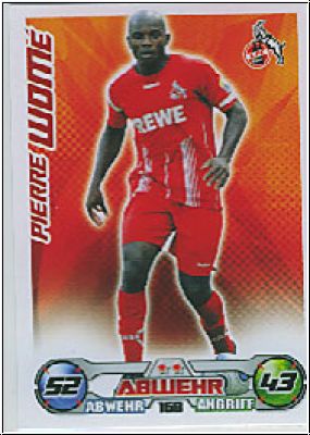 Fussball 2009 / 10 Topps Match Attax - No 168 - Pierre Wome