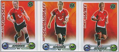 Fussball 2009-10 Topps Match Attax - Hannover 96 komplettes Set