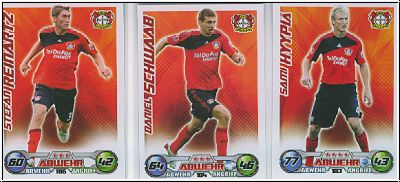 Fussball 2009-10 Topps Match Attax - Bayer Leverkusen komplettes Set