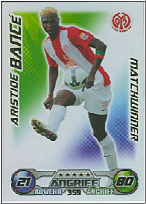 Soccer 2009/10 Topps Match Attax - No 359 - Aristide Bancé