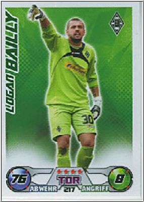 Fussball 2009 / 10 Topps Match Attax - No 217 - Logan Bailly