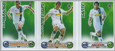 Fussball 2009-10 Topps Match Attax - Borussia Mönchengladbach komplettes Set