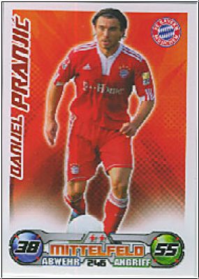 Fussball 2009 / 10 Topps Match Attax - No 246 - Danijel Pranjic