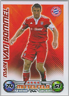 Fussball 2009 / 10 Topps Match Attax - No 244 - Mark v. Bommel