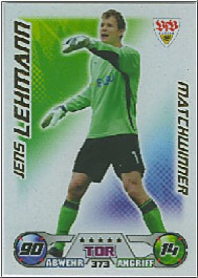 Fussball 2009 / 10 Topps Match Attax - No 373 - Jens Lehmann