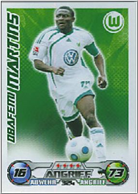 Fussball 2009 / 10 Topps Match Attax - No 324 - Obafemi Martins