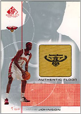 NBA 2000-01 SP Game Floor Authentic Floor - No DJ - DerMarr Johnson