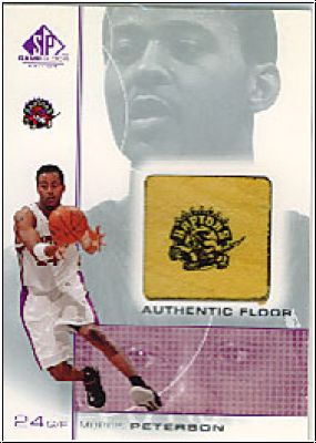 NBA 2000-01 SP Game Floor Authentic Floor - No MP - Morris Peterson