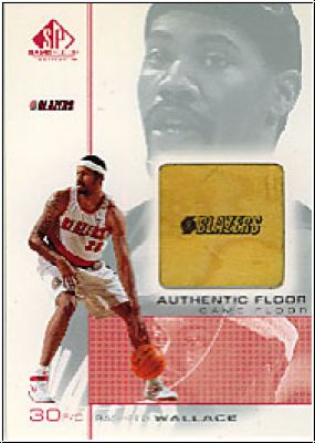 NBA 2000-01 SP Game Floor Authentic Floor - No RW2 - Rasheed Wallace