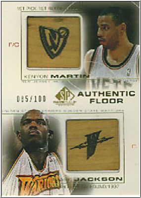 NBA 2000-01 SP Game Floor Authentic Floor Combos - No C9 - Kenyon Martin / Marc Jackson