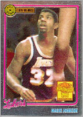 NBA 2000 / 01 Topps Magic Johnson Reprints - No 2 of 7 - Magic Johnson