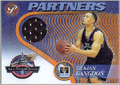 NBA 2001 / 02 Topps Pristine Partners - No PA-TL - Trajan Langdon