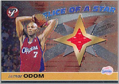 NBA 2001/02 Topps Pristine Slice of a Star - No S-LO - Lamar Odom