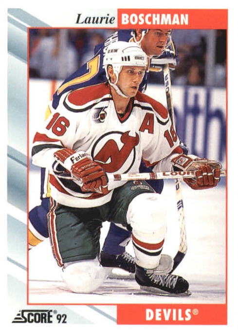 NHL 1992 / 93 Score - No 374 - Laurie Boschman