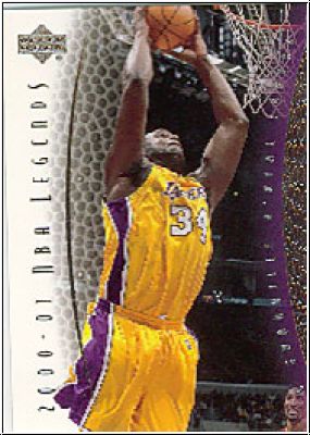 NBA 2001/02 Upper Deck Legends - No 81 - Shaquille O'Neal