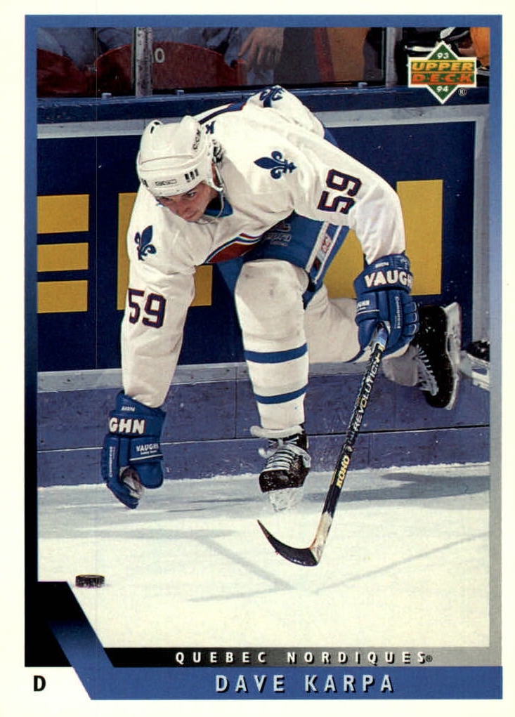 NHL 1993 / 94 Upper Deck - No 375 - Dave Karpa