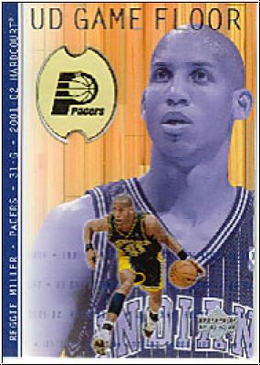 NBA 2001 / 02 Upper Deck Hardcourt UD Game Floor - No RM - Reggie Miller