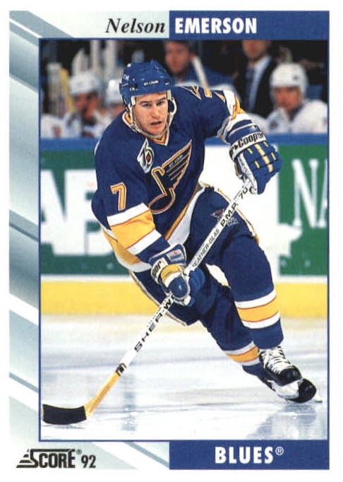 NHL 1992 / 93 Score - No 376 - Nelson Emerson