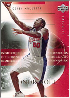 NBA 2001/02 Upper Deck Honor Roll - No. 37 - Corey Maggette