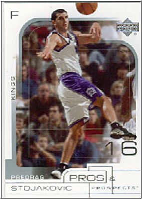 NBA 2001/02 Upper Deck Pros &amp; Prospects - No 70 - Stojakovic