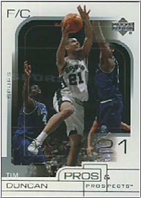 NBA 2001/02 Upper Deck Pros &amp; Prospects - No. 73 - T. Duncan