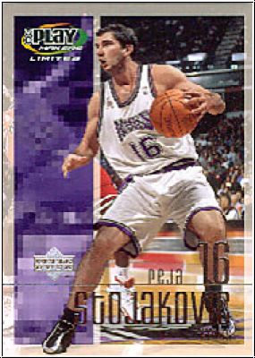 NBA 2001/02 Upper Deck Playmakers - No 81 - P. Stojakovic