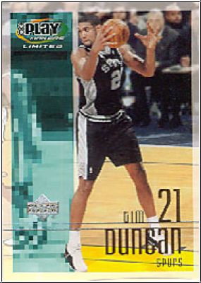 NBA 2001 / 02 Upper Deck Playmakers - No 84 - Tim Duncan