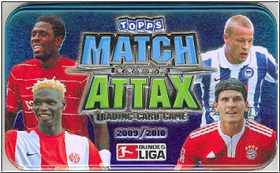 Football 2009-10 Topps Match Attax collection box motif 2 - empty