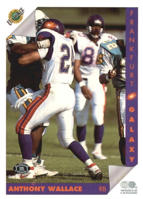 NFL 1992 Ultimate WLAF - No 37 - Anthony Wallace