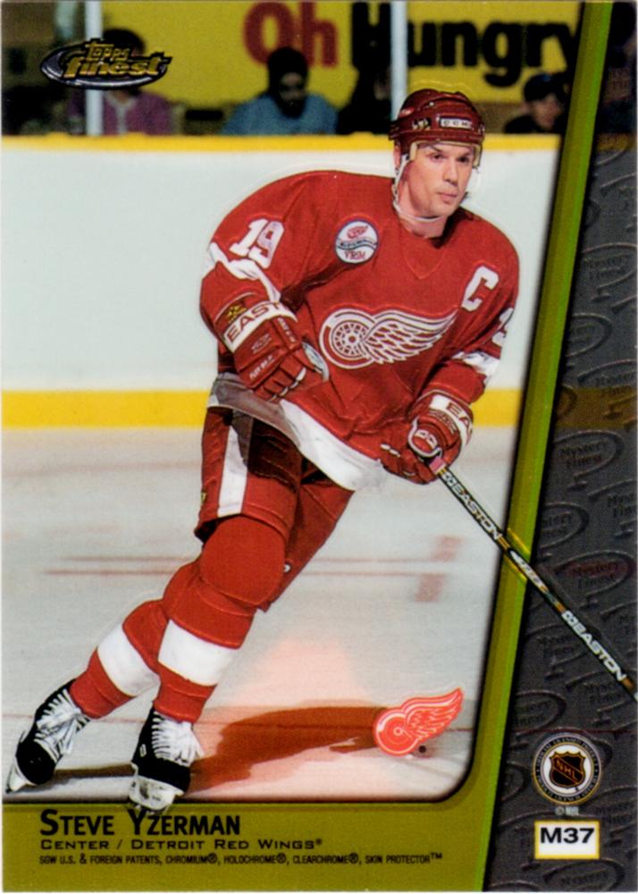 NHL 1998-99 Finest Double Sided Mystery Finest - No M37 - Steve Yzerman / Steve Yzerman