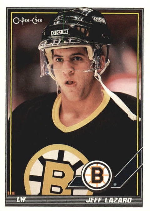 NHL 1991-92 O-Pee-Chee - No 380 - Jeff Lazaro