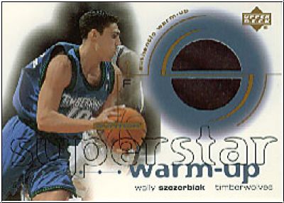 NBA 2001 / 02 Upper Deck Ovation Superstar Warm-Ups - No WS - Wally Szczerbiak