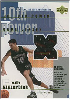 NBA 2001 / 02 Upper Deck 10th Power Game Jerseys - No WS-X - Wally Szczerbiak