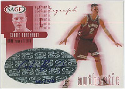NBA 2002 SAGE Autographs Red - No A5 - Curtis Borchardt