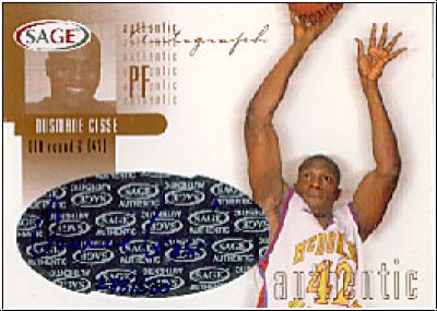 NBA 2002 SAGE Autographs Bronze - No A8 - Ousmane Cisse