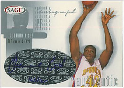 NBA 2002 SAGE Autographs Silver - No A8 - Ousmane Cisse
