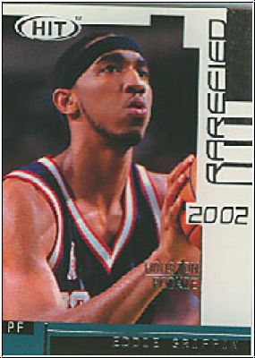 NBA 2002 SAGE HIT Rarefield Silver - No R18 - Eddie Griffin