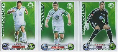 Soccer 2009-10 Topps Match Attax - VfL Wolfsburg complete set