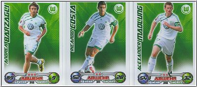 Soccer 2009-10 Topps Match Attax - VfL Wolfsburg complete set