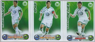 Soccer 2009-10 Topps Match Attax - VfL Wolfsburg complete set