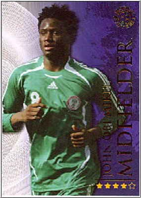 Soccer 2009 futera World Football - No 244 - John Obi Mikel