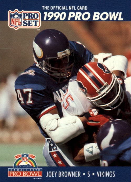 NFL 1990 ProSet - No 382 - Joey Browner