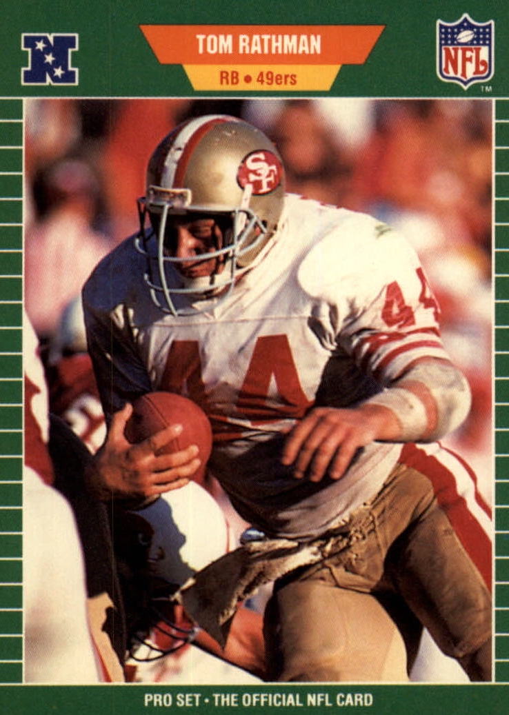 NFL 1989 ProSet - No 382 - Tom Rathman