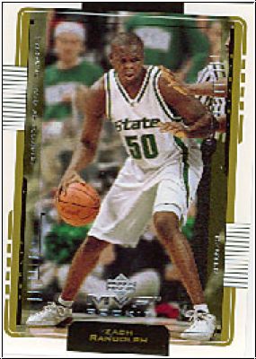 NBA 2001-02 Upper Deck MVP - No. 198 - Zach Randolph