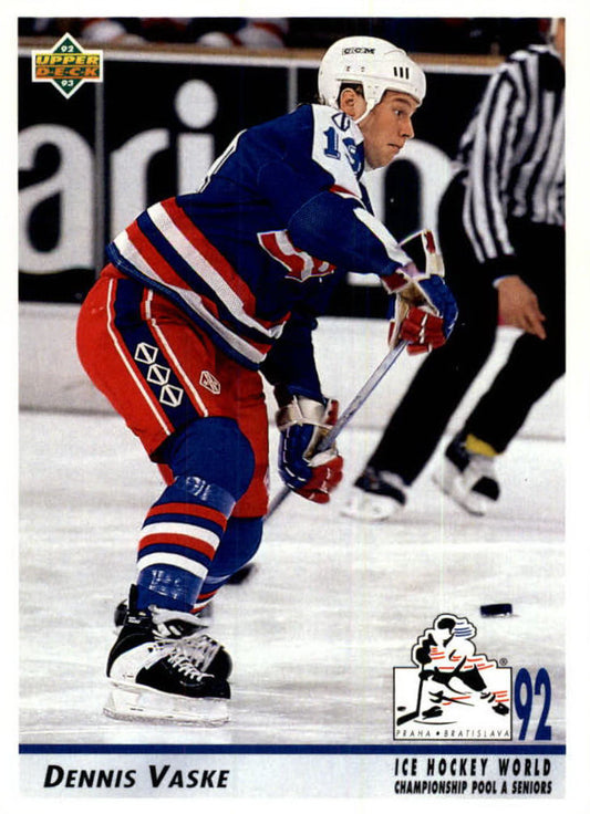 NHL 1992 / 93 Upper Deck - No 383 - Dennis Vaske