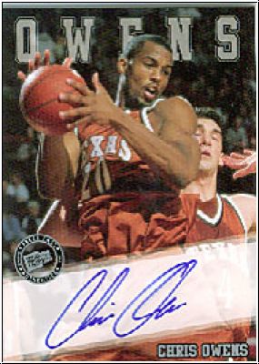 NBA 2002 Press Pass Autographs Silver - No. 22 - Chris Owens