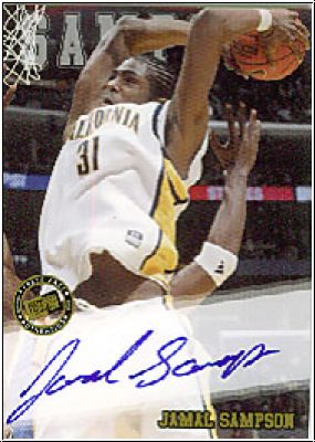 NBA 2002 Press Pass Autographs - No 25 - Jamal Sampson