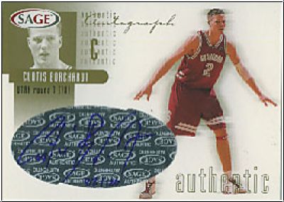 NBA 2002 SAGE Autographs Gold - No A5 - Curtis Borchardt