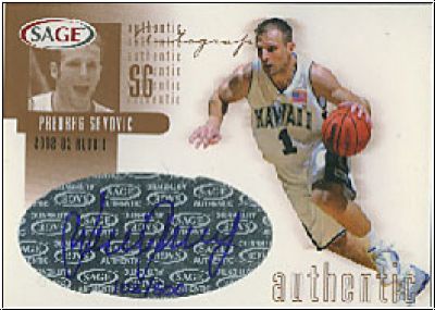NBA 2002 SAGE Autographs Bronze - No A27 - Predrag Savovic